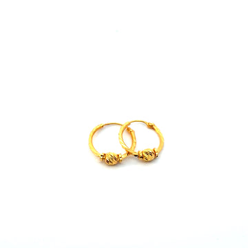 22KT Gold Hoops (small size)