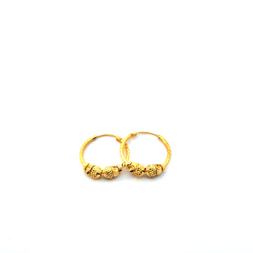 22KT Gold Hoops (small size)