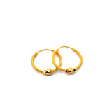 22KT Gold Hoops (medium size)