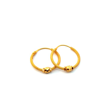 22KT Gold Hoops (medium size)