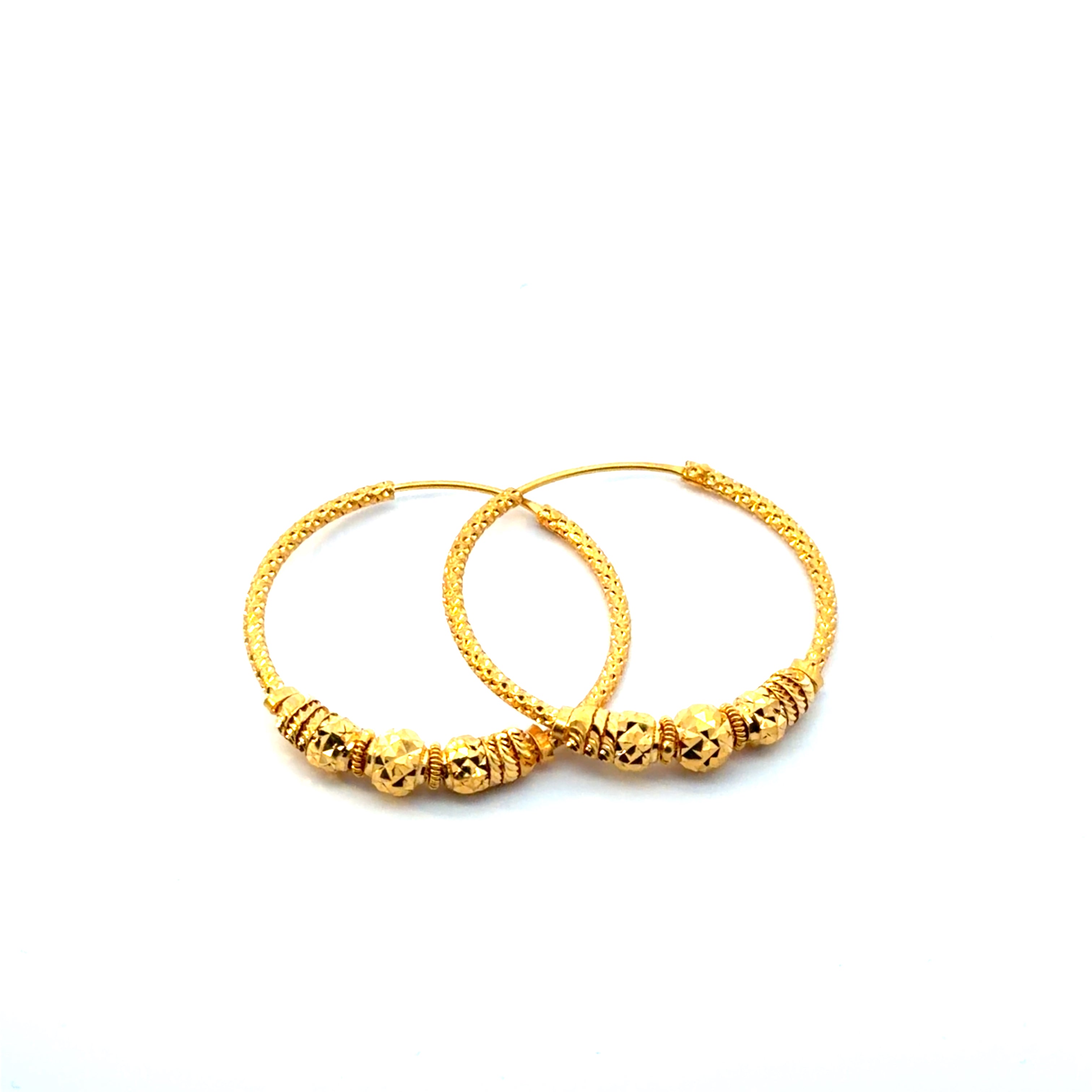 22KT Gold Hoops (large size)