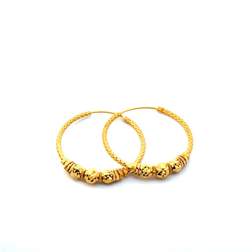 22KT Gold Hoops (large size)