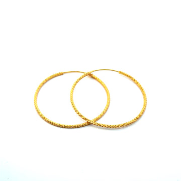 22KT Gold Hoops (large size)