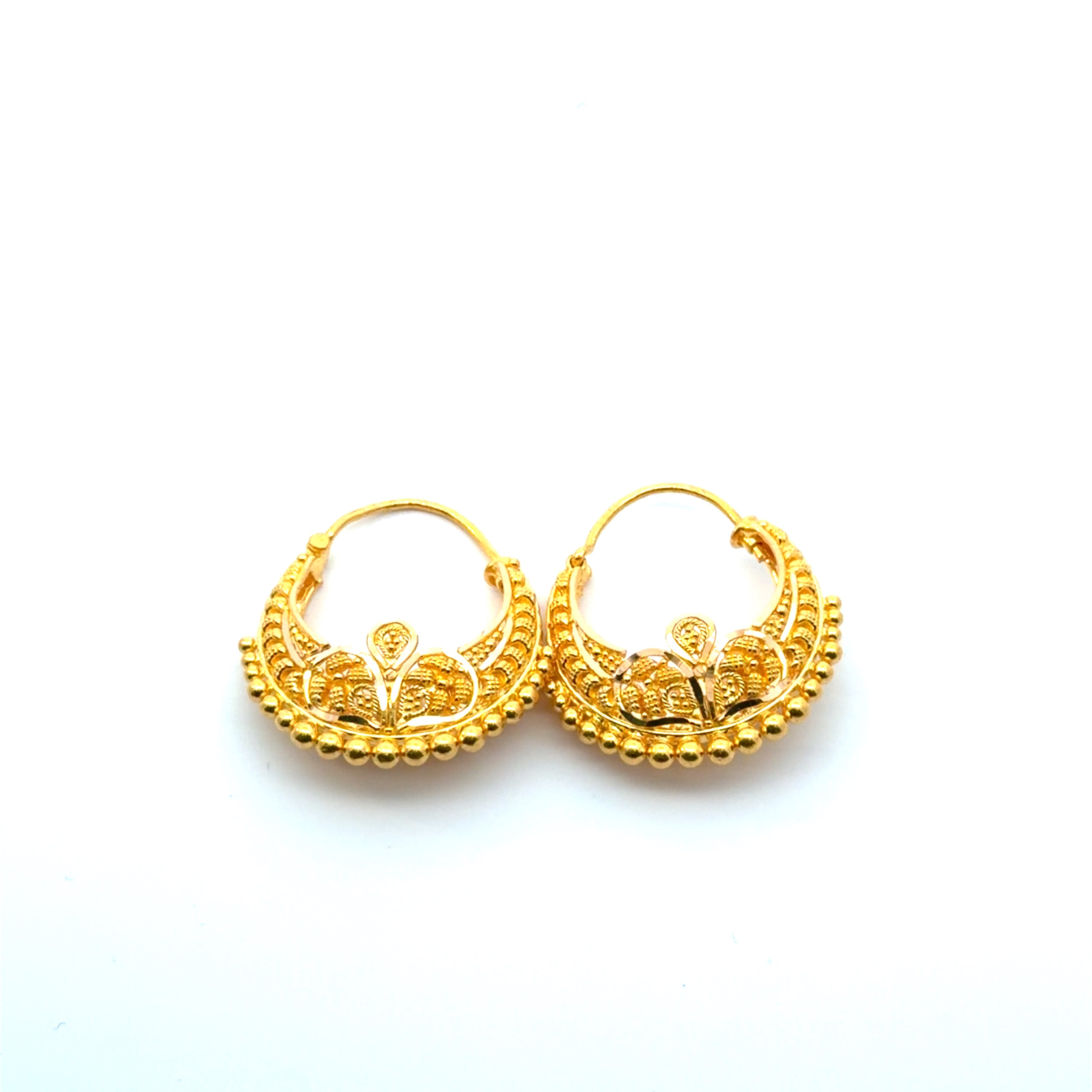 22KT Gold Hoops