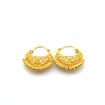 22KT Gold Hoops