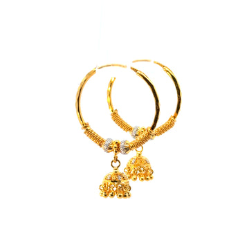 22KT Gold Statement Earrings