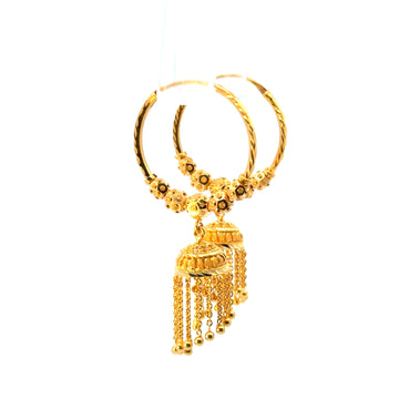 22KT Gold Statement Earrings