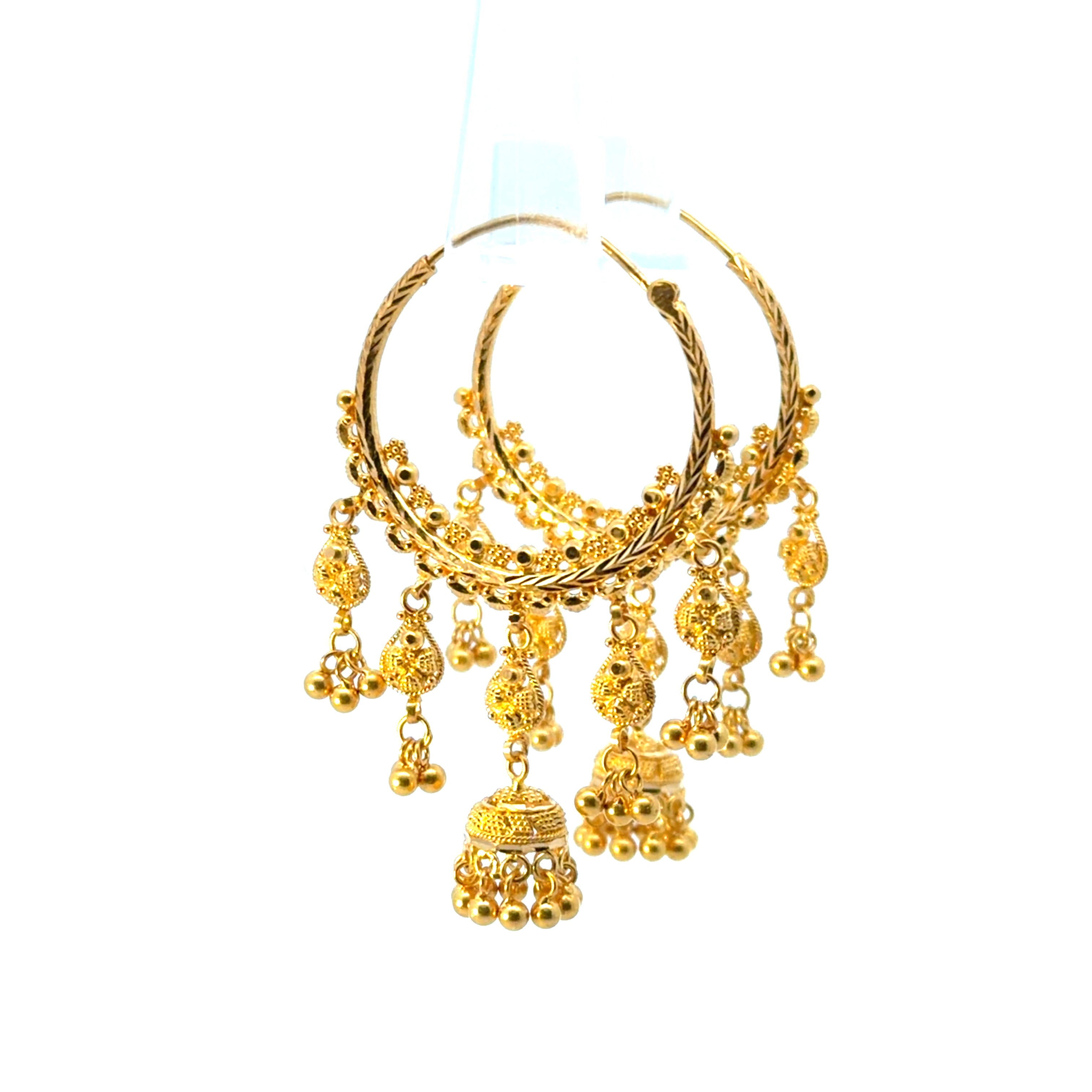 22KT Gold Statement Earrings
