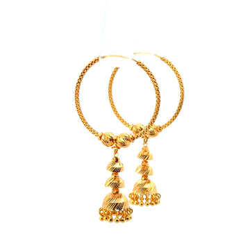 22KT Gold Statement Earrings