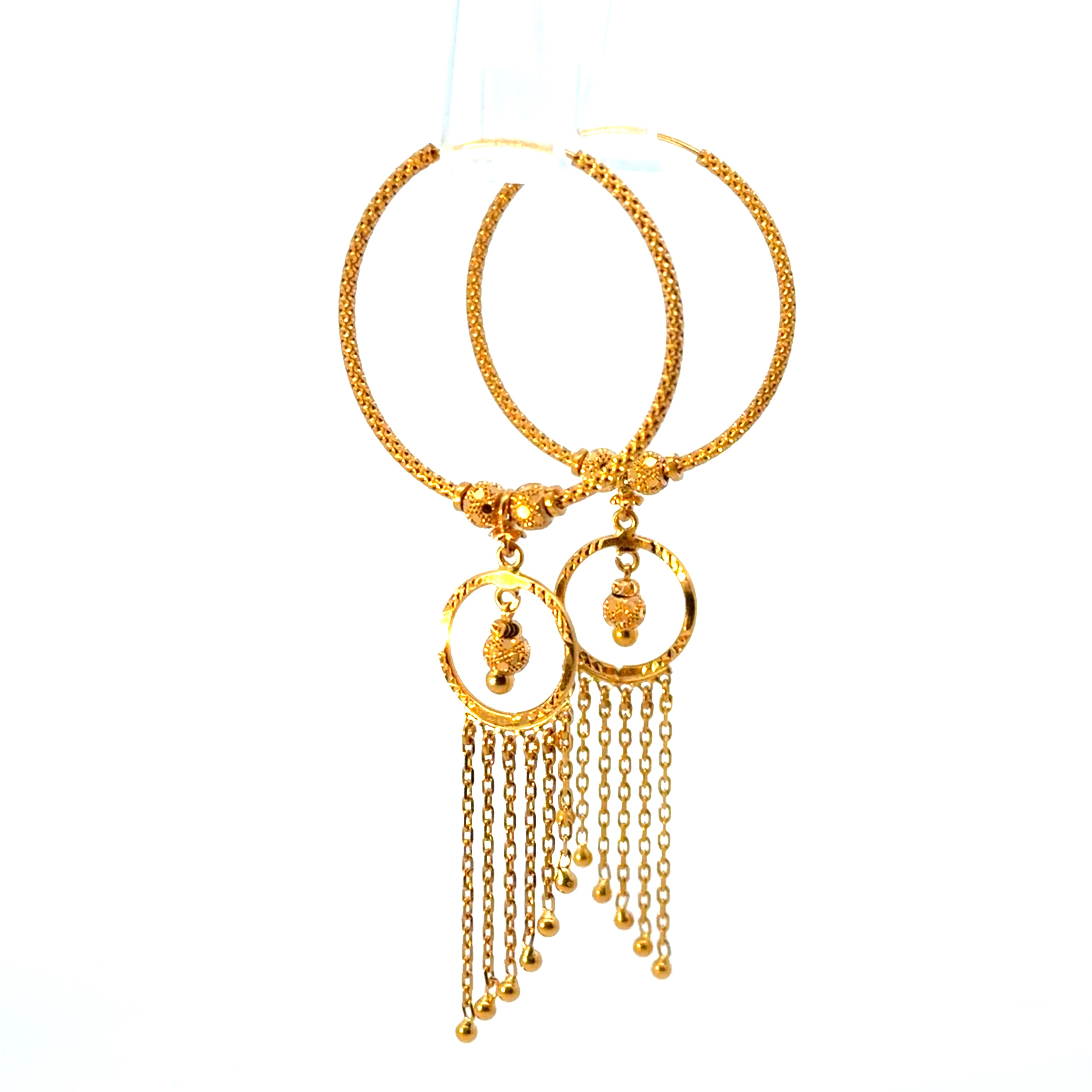 22KT Gold Statement Earrings