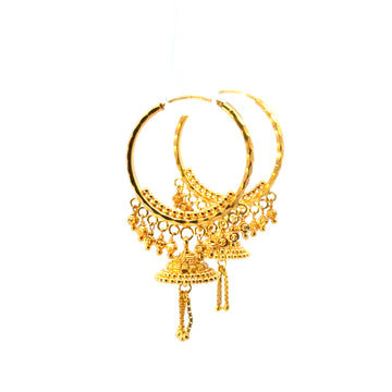 22KT Gold Statement Earrings