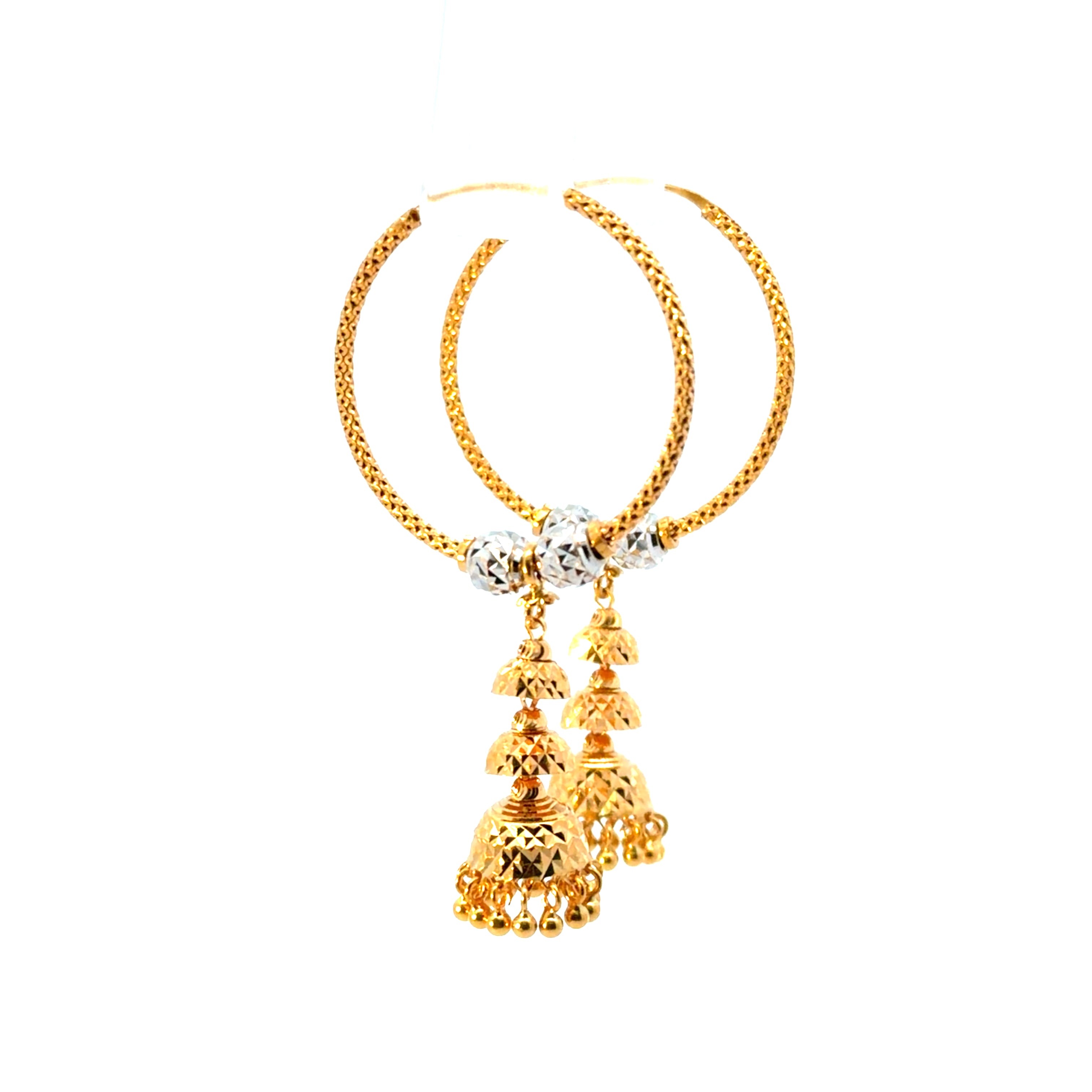 22KT Gold Statement Earrings