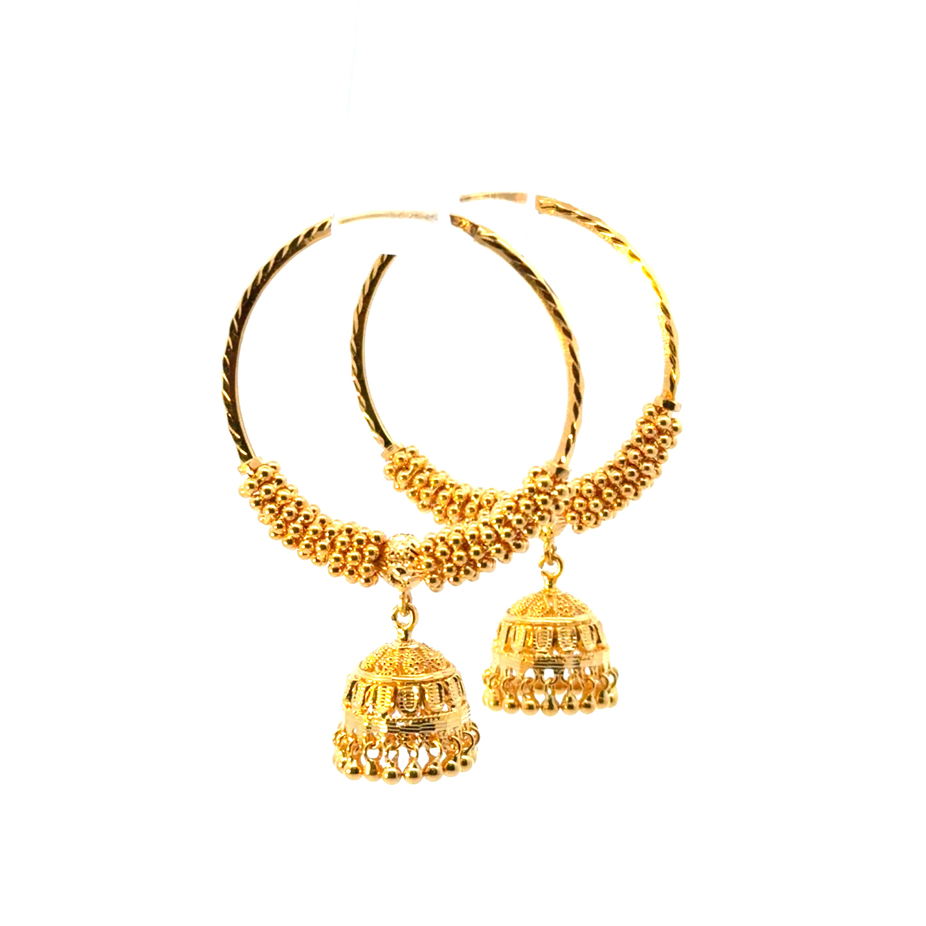 22KT Gold Statement Earrings