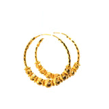 22KT Gold Statement Hoops