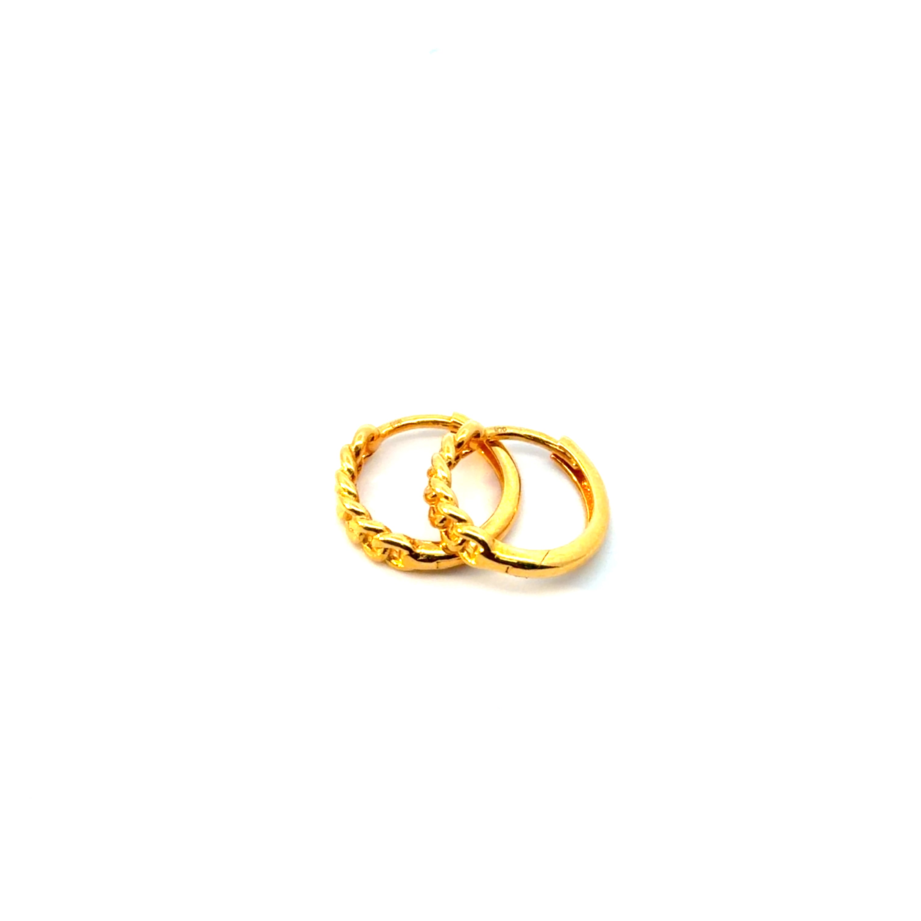 22KT Gold Hoops