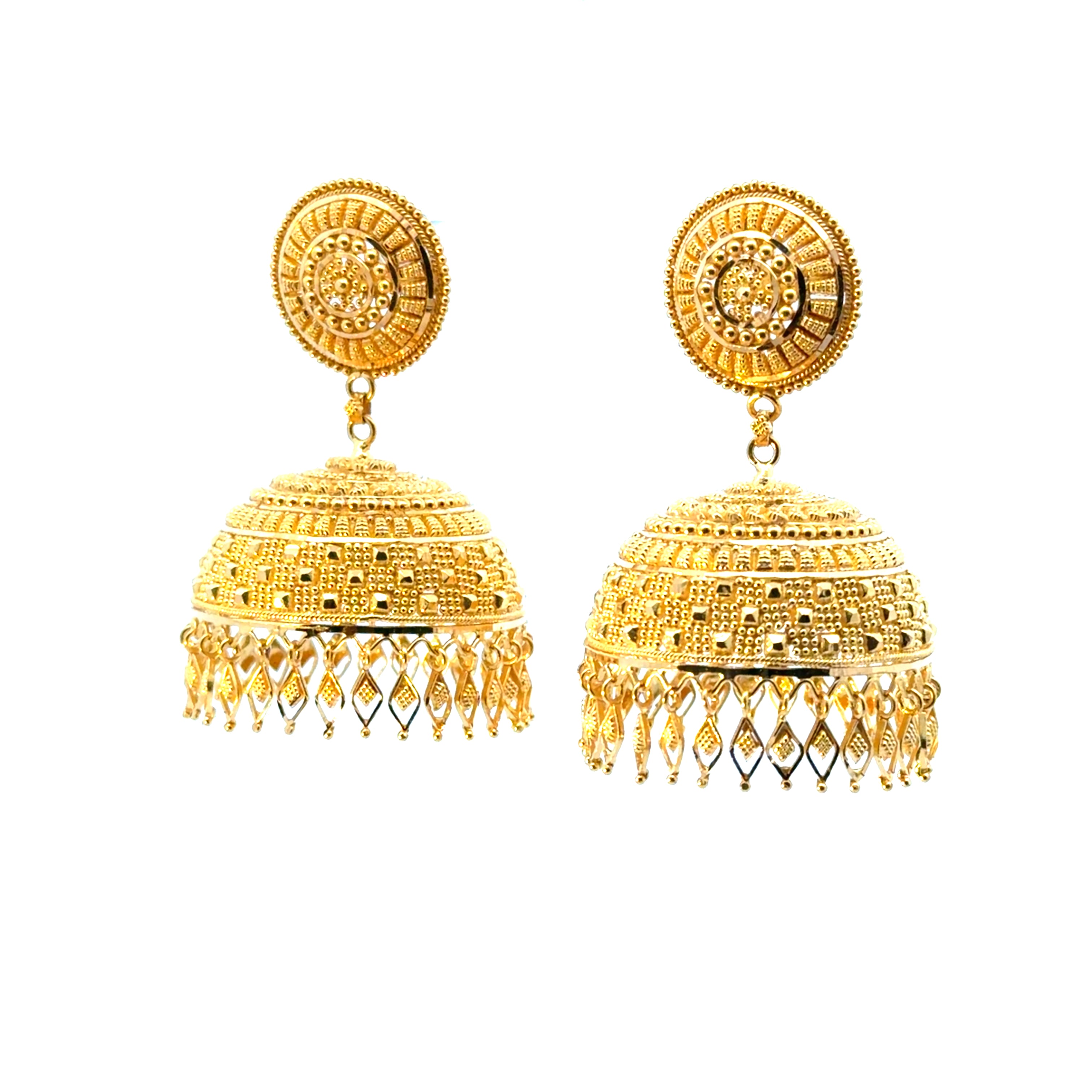 22KT Gold Statement Jhumkis