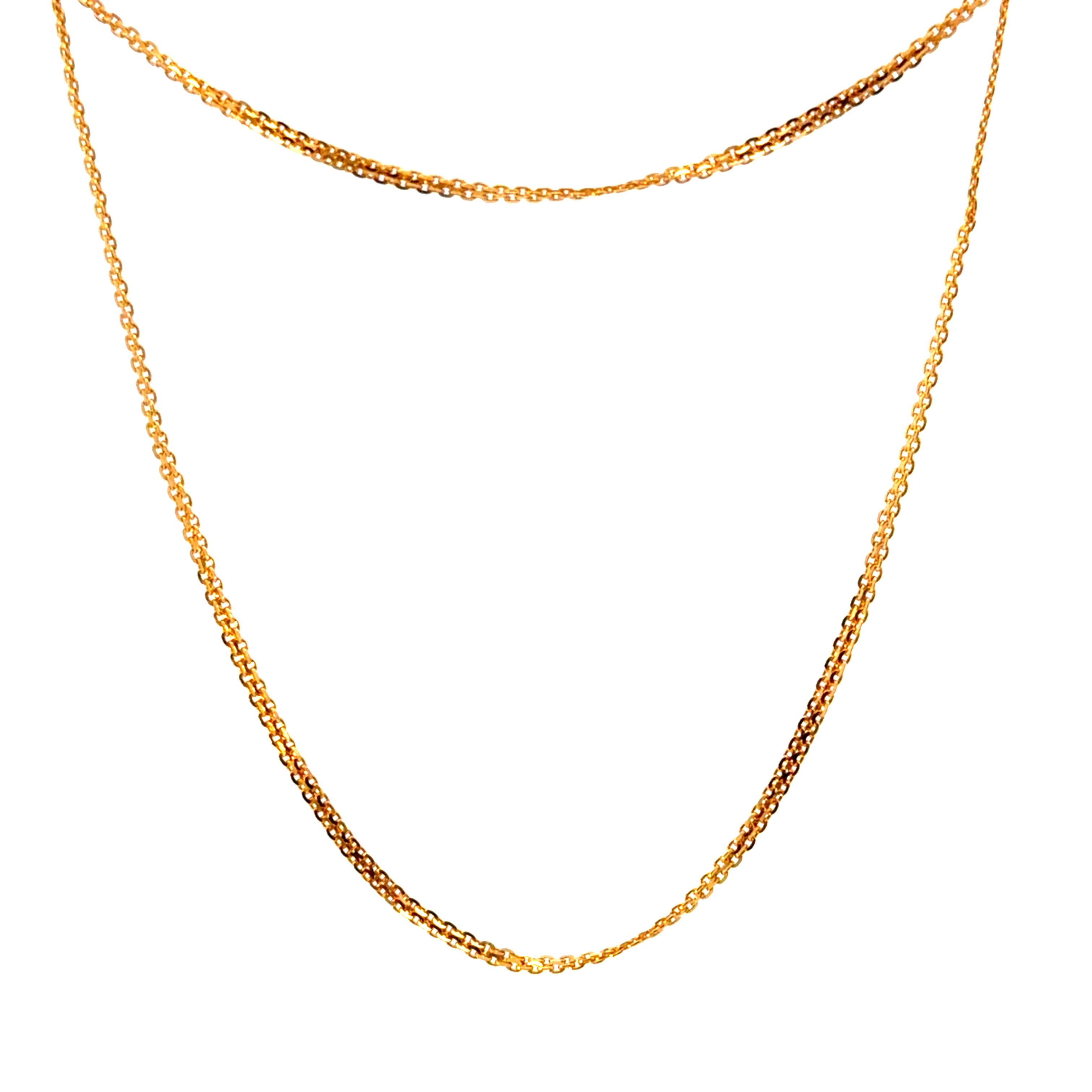 22KT Gold Flat Chain (16 & 18 inch)