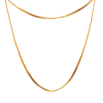 22KT Gold Flat Chain (16 & 18 inch)