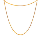22KT Gold Square Chain (16-24 inch)