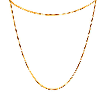 22KT Gold Square Chain (16-24 inch)