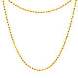 22KT Gold Beaded Chain (16 & 18 inch)