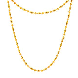 22KT Gold Beaded Chain (18 inch)