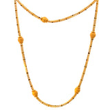 22KT Gold Beaded Chain (18 inch)
