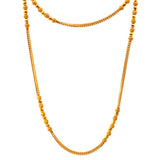 22KT Gold Beaded Chain (20 inch)