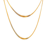 22KT Gold Flat Chain (20-24 inch)