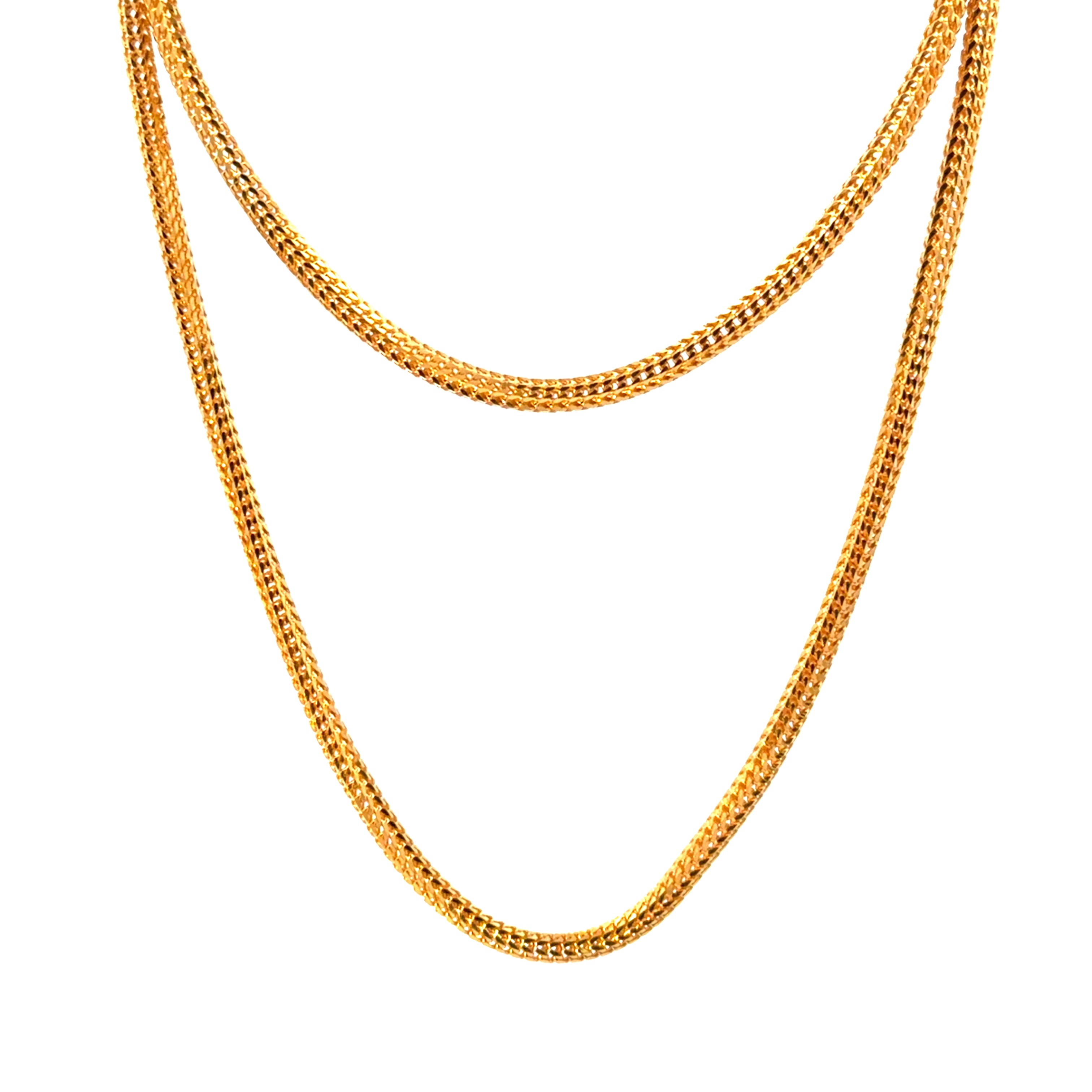 22KT Gold Heavy Round Chain (20-24 inch)