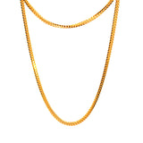22KT Gold Heavy Square Chain (20-24 inch)