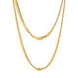 22KT Gold Cuban Link Chain (22 inch)(4mm)