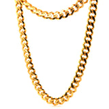 22KT Gold Cuban Link Chain (22 inch)(10mm)