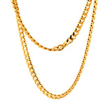 22KT Gold Cuban Link Chain (22 inch)(6mm)