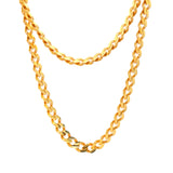 22KT Gold Cuban Link Chain (22 inch)(7mm)