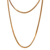 22KT Gold Two-tone Chain (22 & 24 inch)