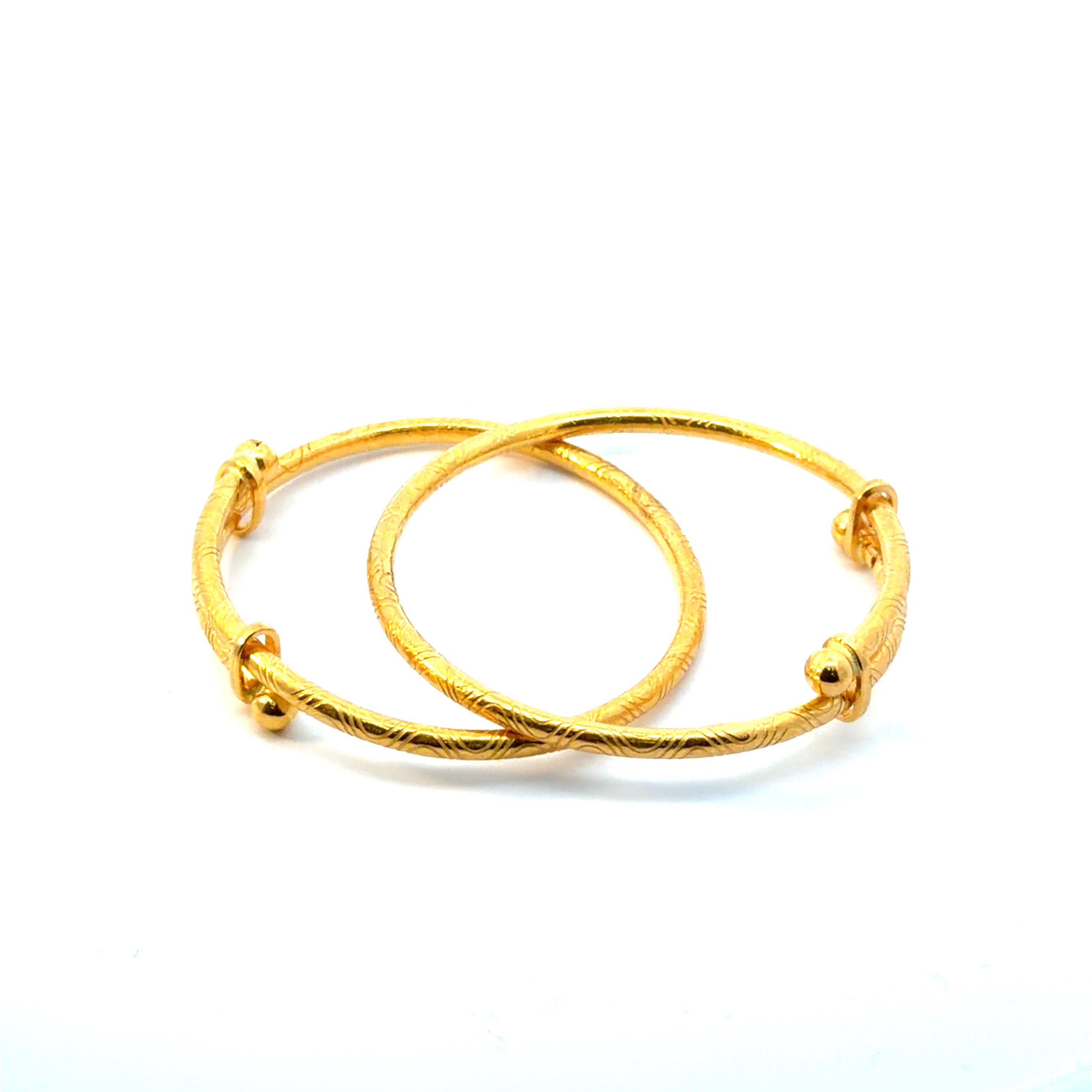 22KT Gold Baby Kadas (pair/single)