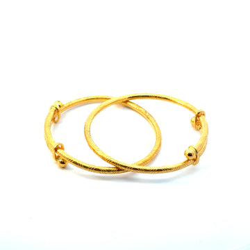 22KT Gold Baby Kadas (pair/single)