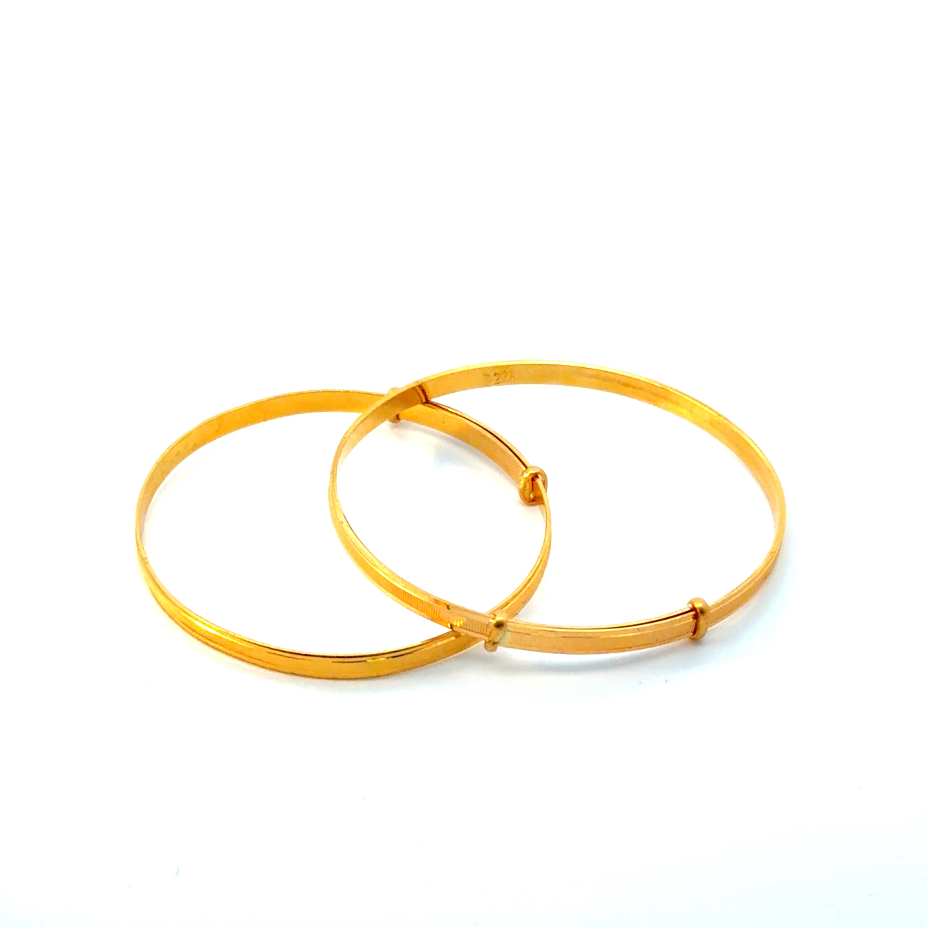 22KT Gold Baby Kadas (pair/single)