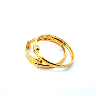 22KT Gold Baby Kadas (pair/single)