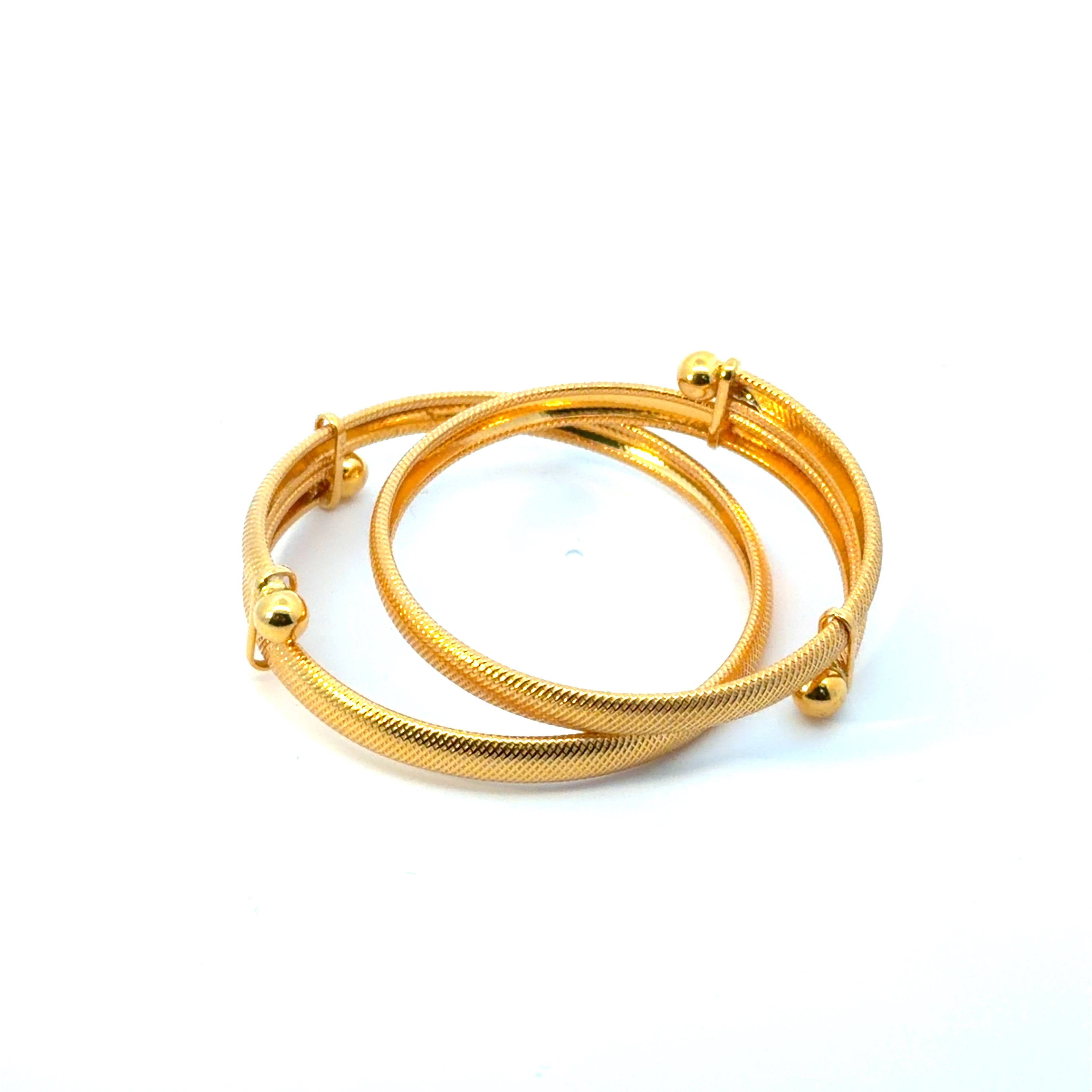 22KT Gold Baby Kadas (pair/single)