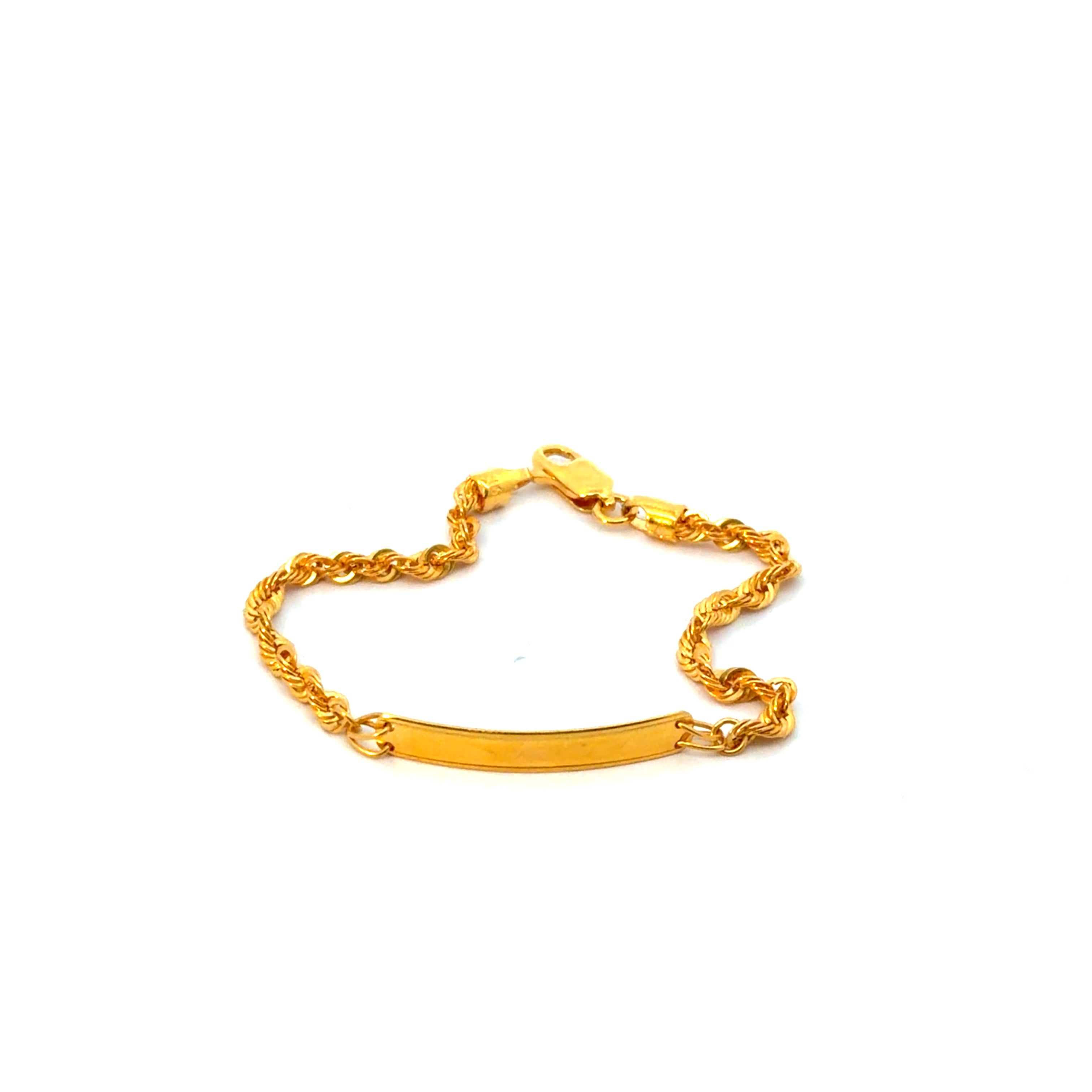 22KT Gold Baby Name Bracelet