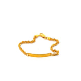 22KT Gold Baby Name Bracelet