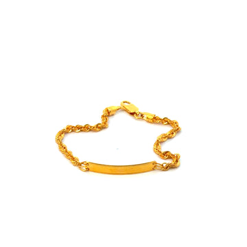 22KT Gold Baby Name Bracelet