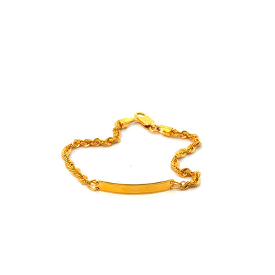 22KT Gold Baby Name Bracelet