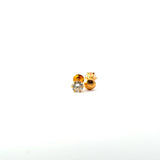 22KT Gold Studs with Cubic Zirconia