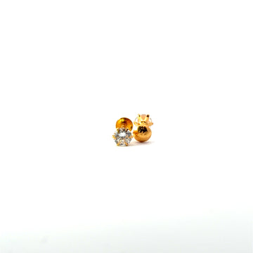 22KT Gold Studs with Cubic Zirconia