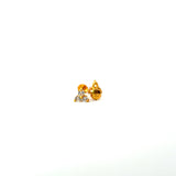 22KT Gold Studs with Cubic Zirconia