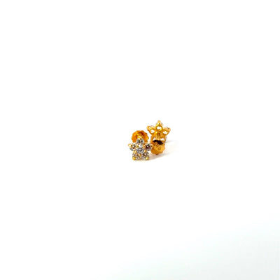 22KT Gold Studs with Cubic Zirconia