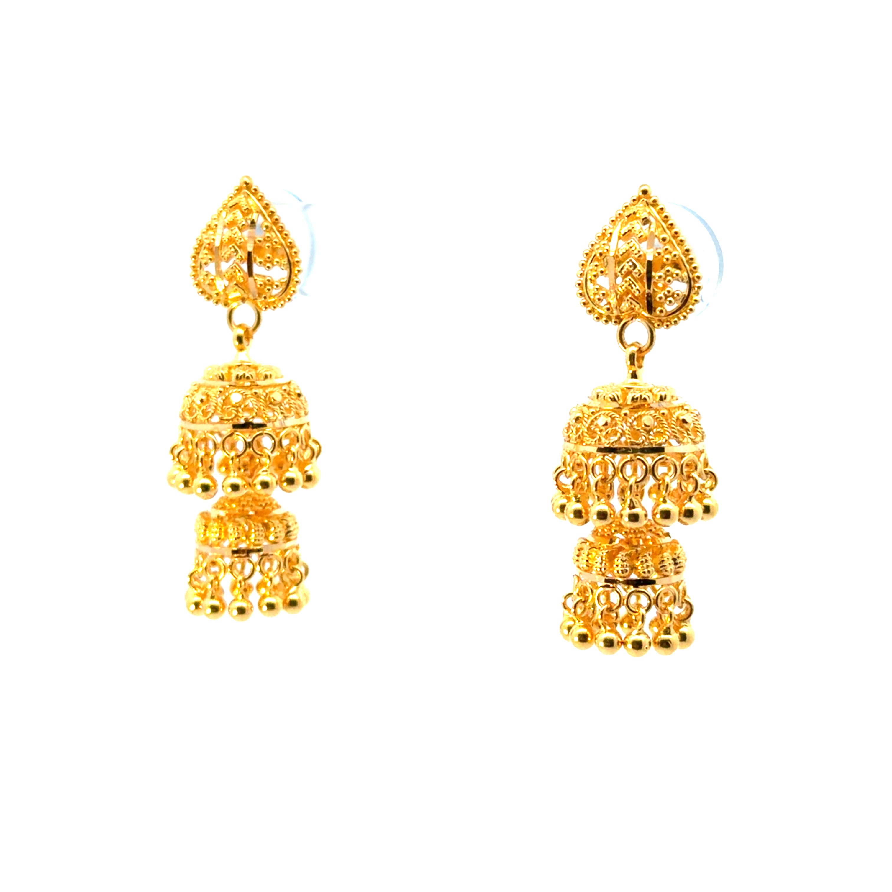 22KT Gold Jhumkis (small size)